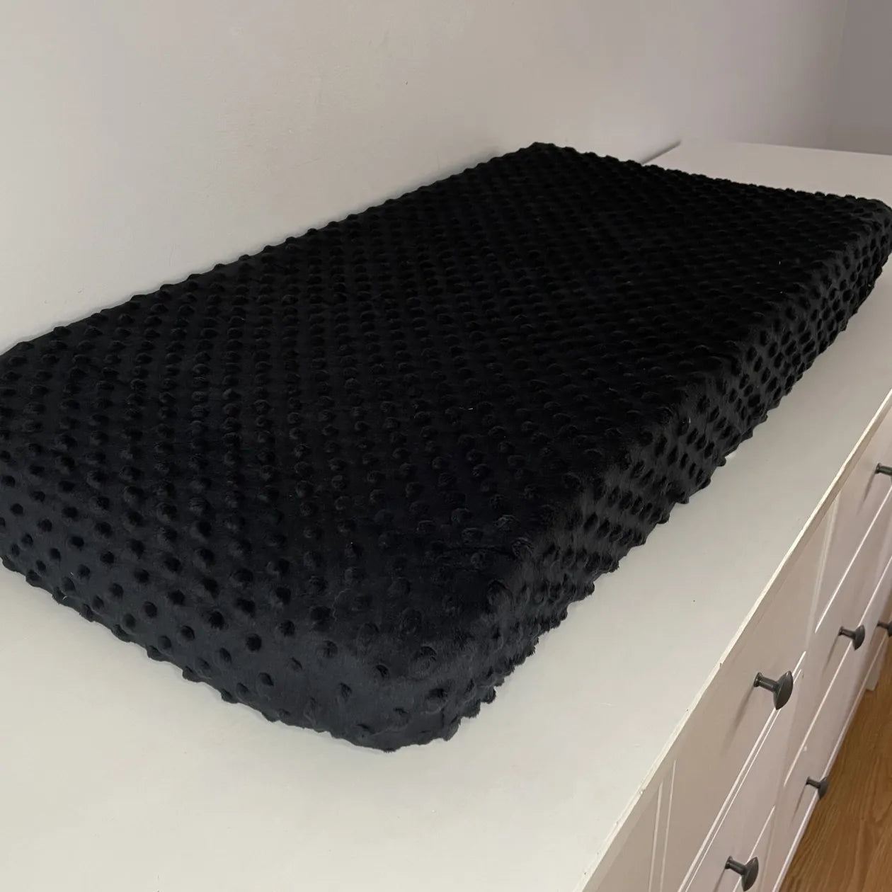 Housse matelas à langer unie noir