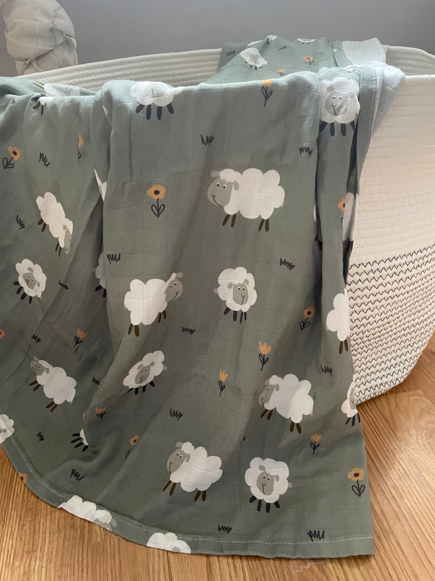 Mousseline de bambou mouton