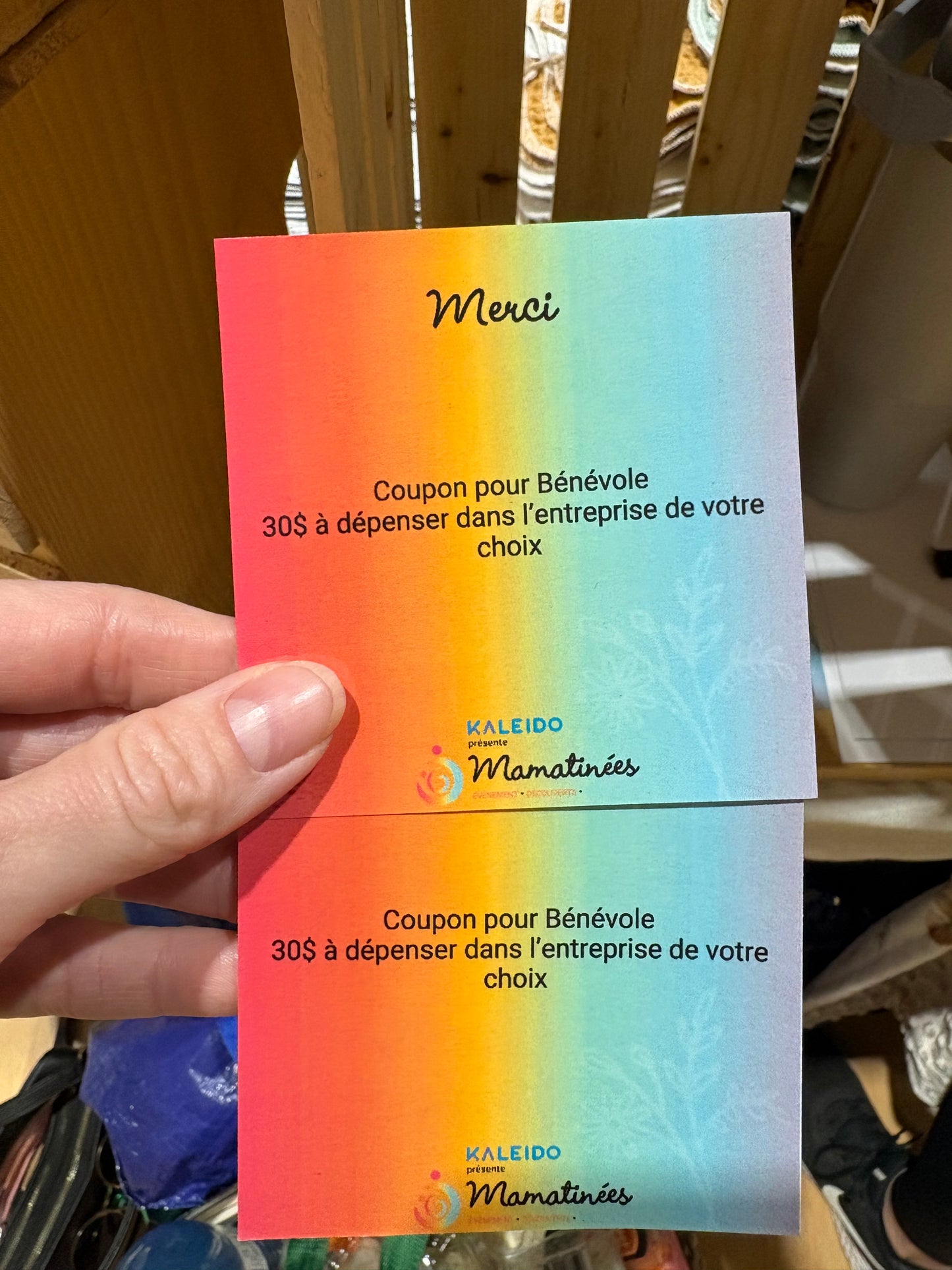 Coupon bénévole saint-appolinaire