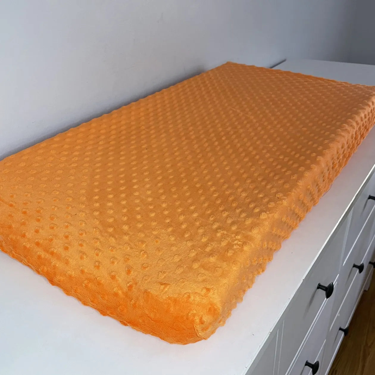 Housse matelas à langer unie orange